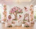 Magical Fairy Garden Birthday Backdrop & Cutouts | Personalized Fairy Party Decorations
