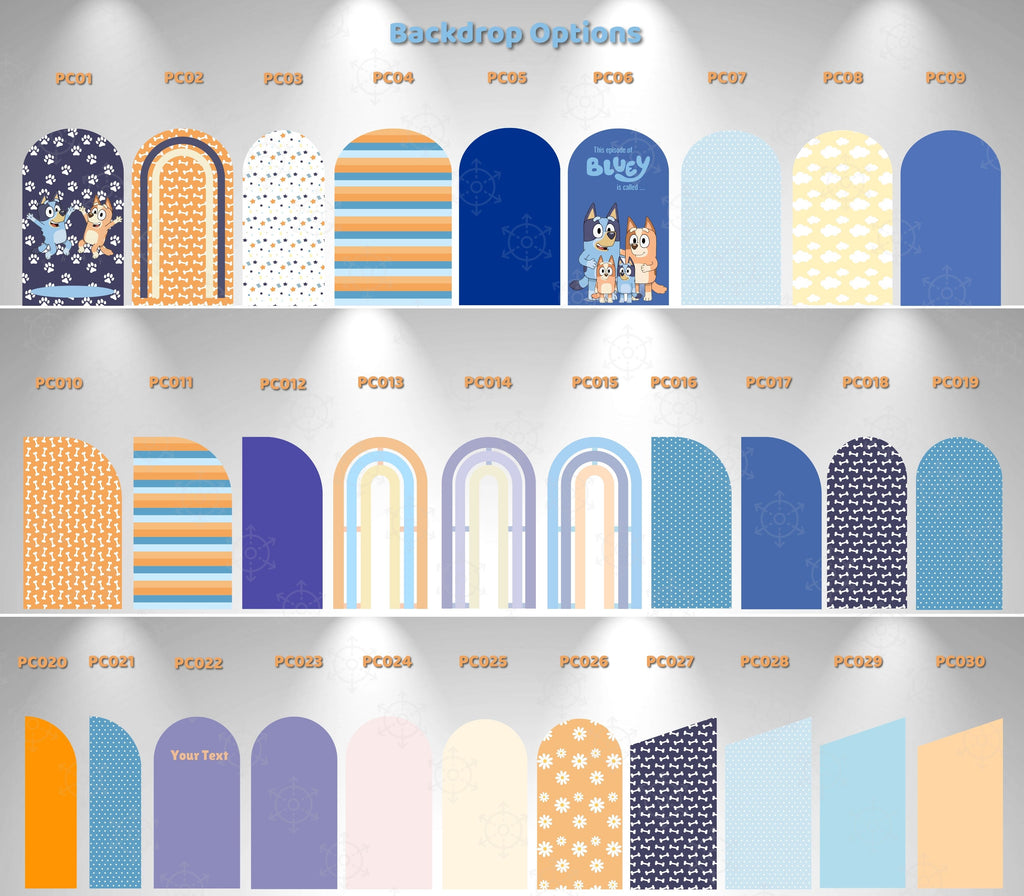Bluey Birthday Backdrops, Cutouts & Yard Signs | Personalized Party Decorations