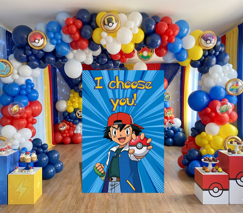Custom Boys Birthday Backdrop Set | Any Theme Kids Party Decor