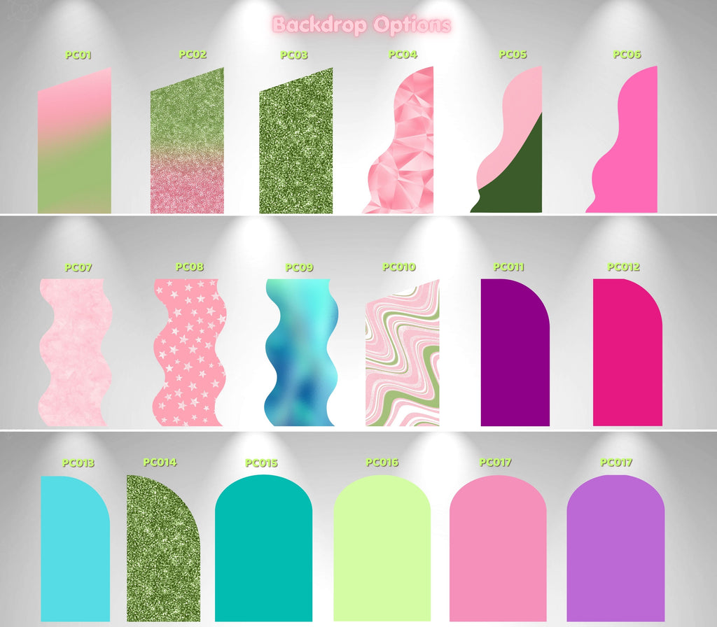 Personalized Teen Girl Birthday Backdrop & Photo Booth Set | 13th Birthday Party Decorations