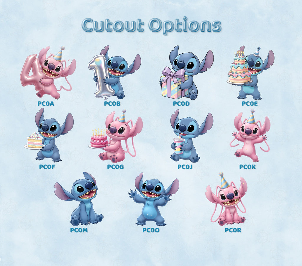 Personalized Blue Alien Birthday Backdrop & Cutouts Set | Hawaii Party Decorations