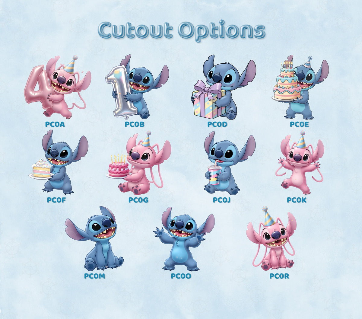 Personalized Blue Alien Birthday Backdrop & Cutouts Set | Hawaii Party Decorations