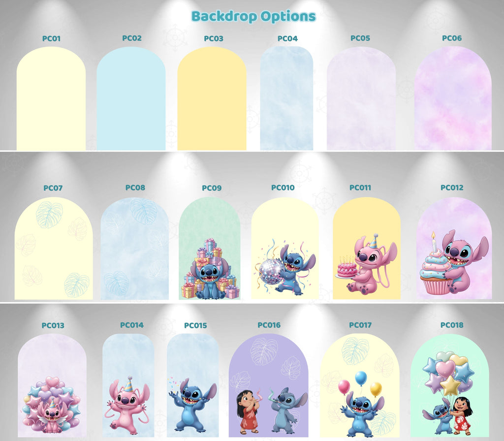 Personalized Blue Alien Birthday Backdrop & Cutouts Set | Hawaii Party Decorations