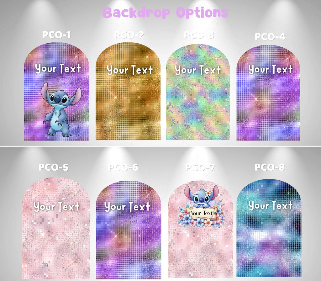 Blue Alien Birthday Backdrop & Cutouts Set | Tropical Party Decorations