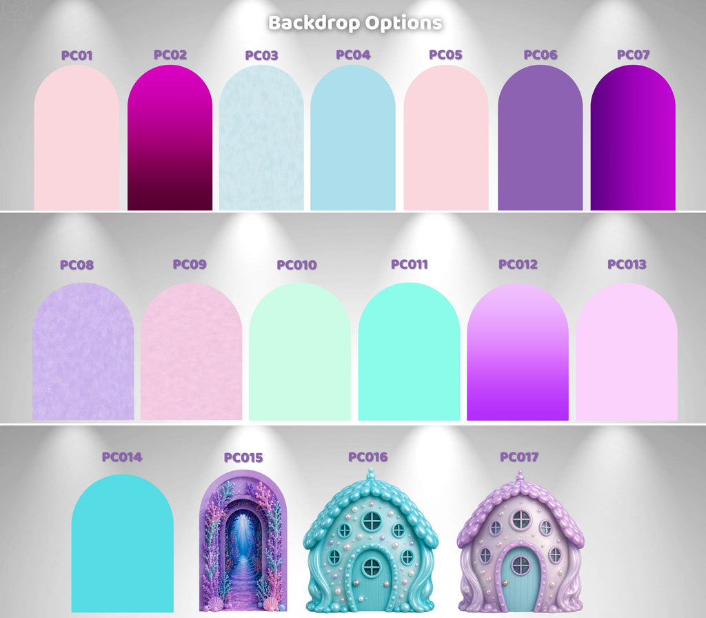 Gabby's Dollhouse Mermaid Pool Party Backdrop & Cutouts | Personalized Summer Birthday Decorations