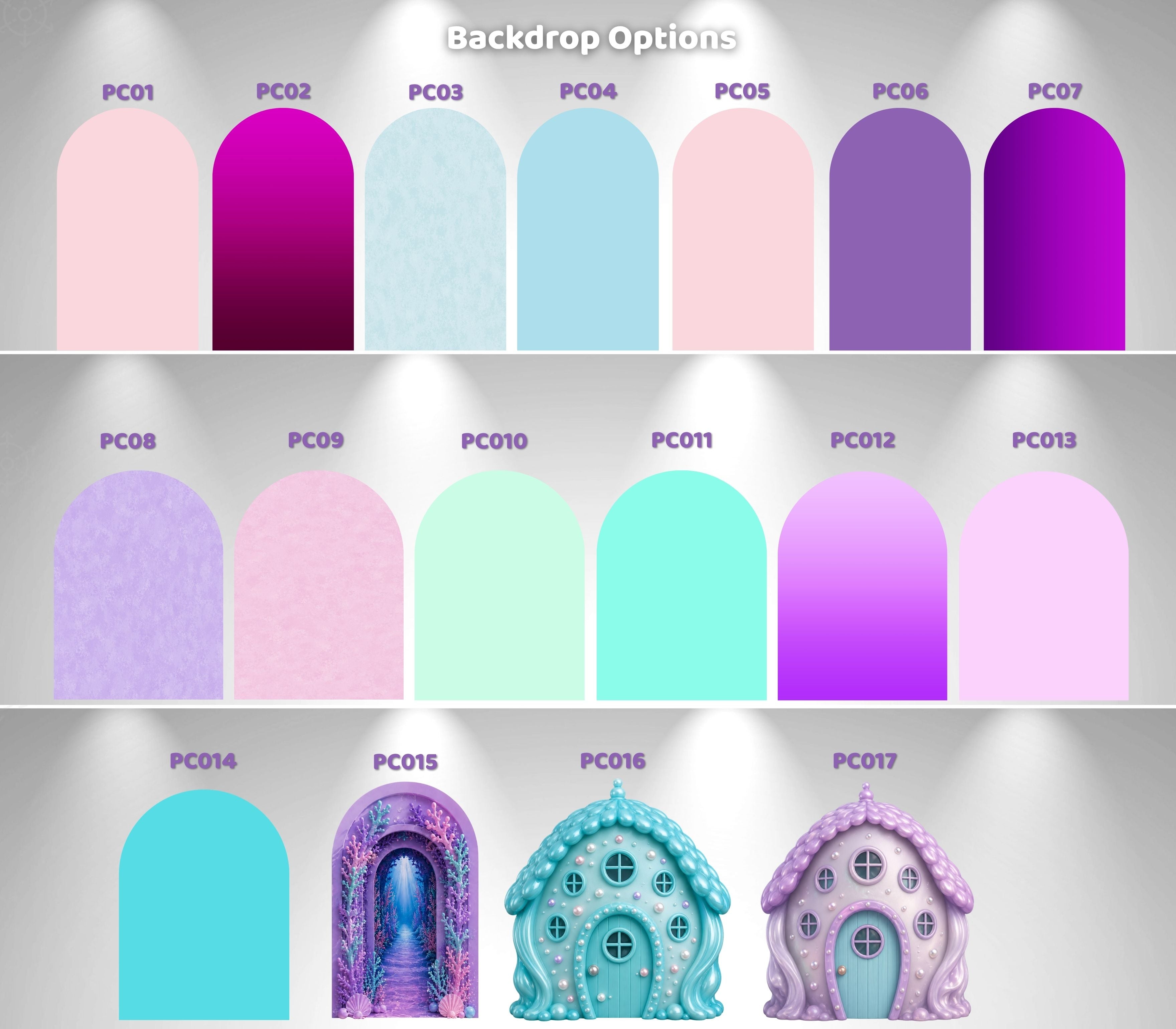 Gabby's Dollhouse Mermaid Pool Party Backdrop & Cutouts | Personalized Summer Birthday Decorations