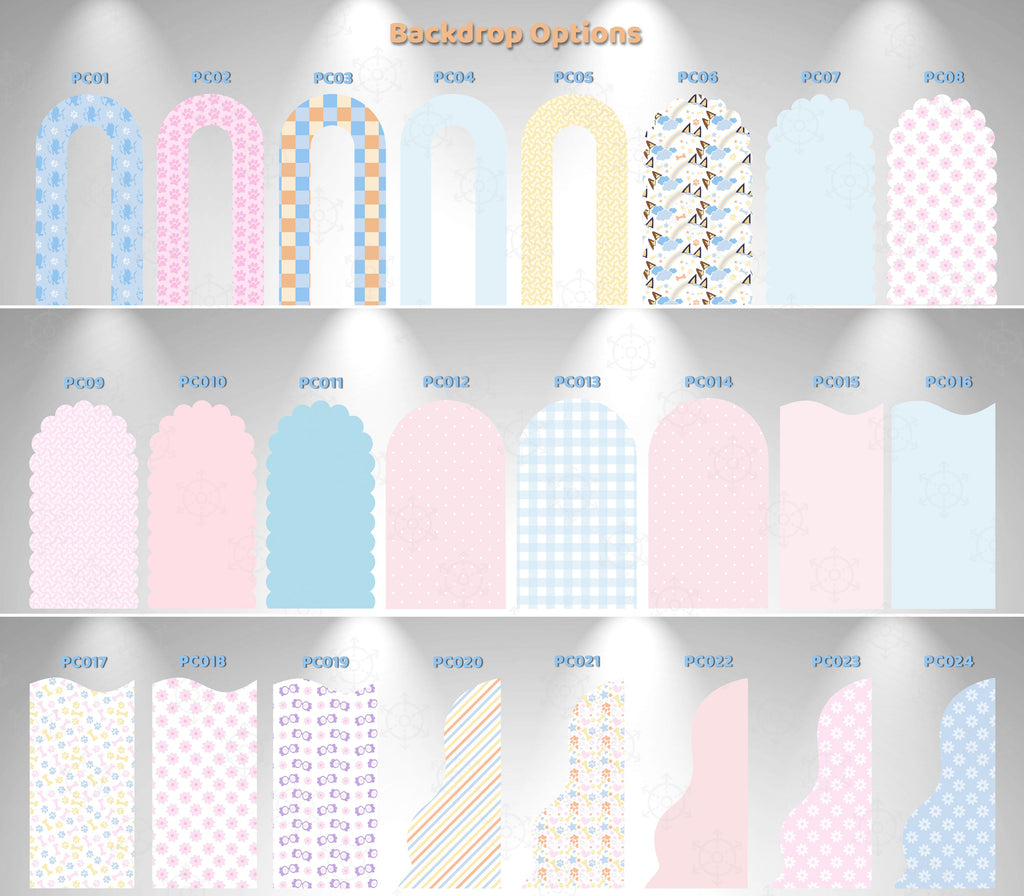 Blue Puppy Pool Party Backdrop & Cutouts Set | Summer Birthday Decorations