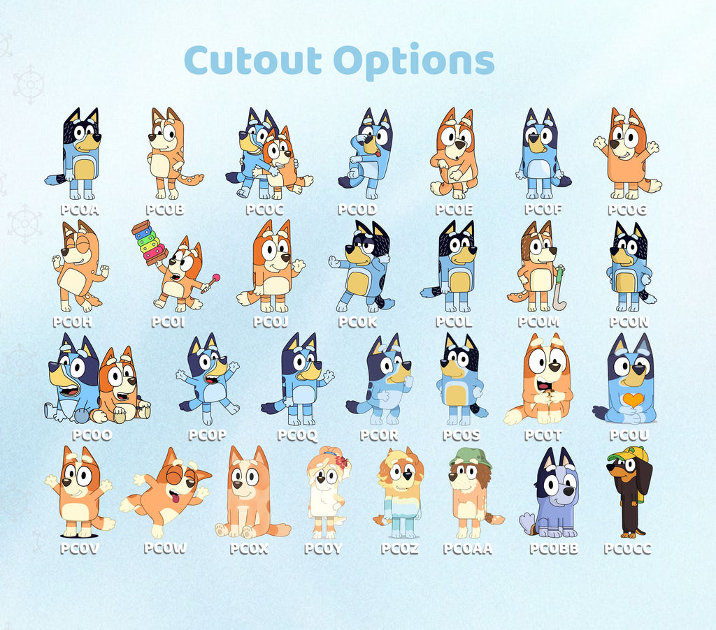 Bluey Birthday Backdrops, Cutouts & Yard Signs | Personalized Party Decorations
