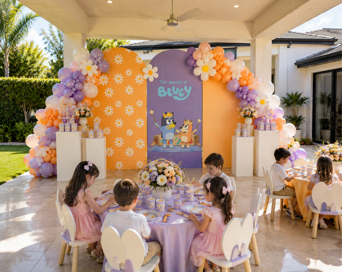 Bluey Birthday Backdrops, Cutouts & Yard Signs | Personalized Party Decorations
