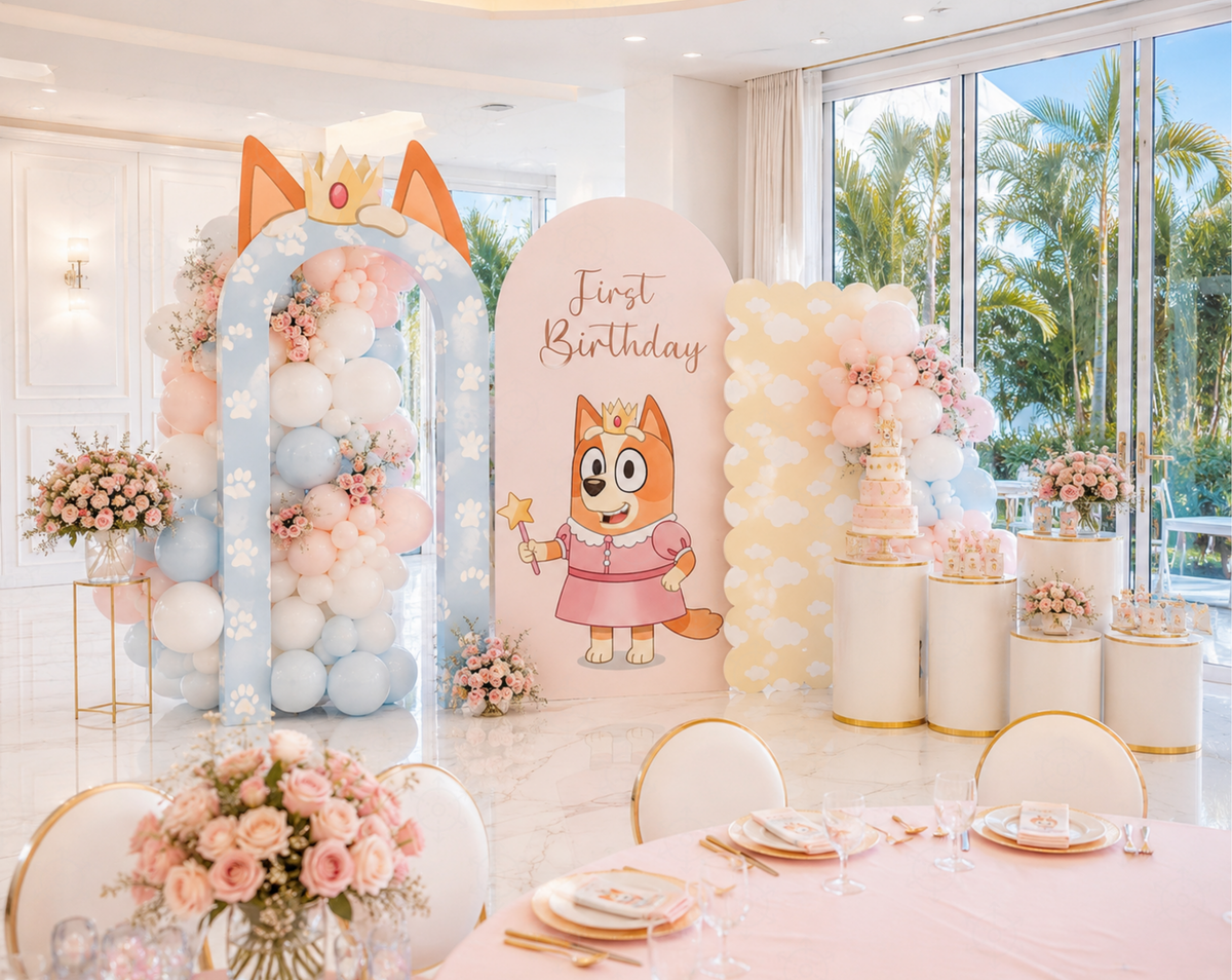 Bluey Birthday Backdrops, Cutouts & Yard Signs | Personalized Party Decorations