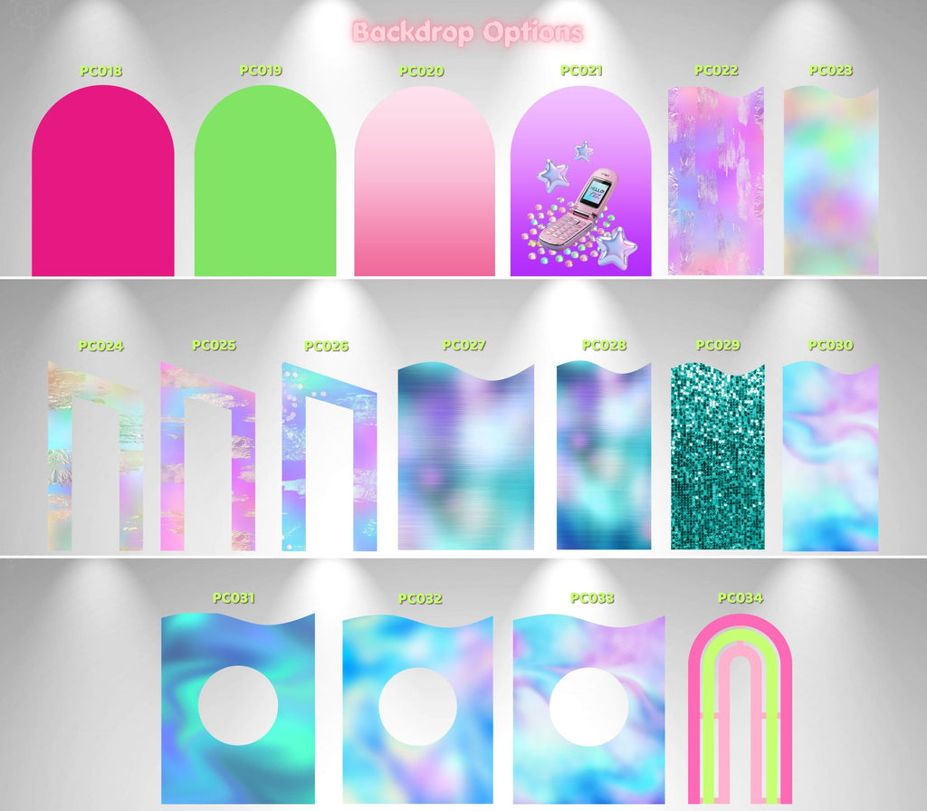 Personalized Teen Girl Birthday Backdrop & Photo Booth Set | 13th Birthday Party Decorations