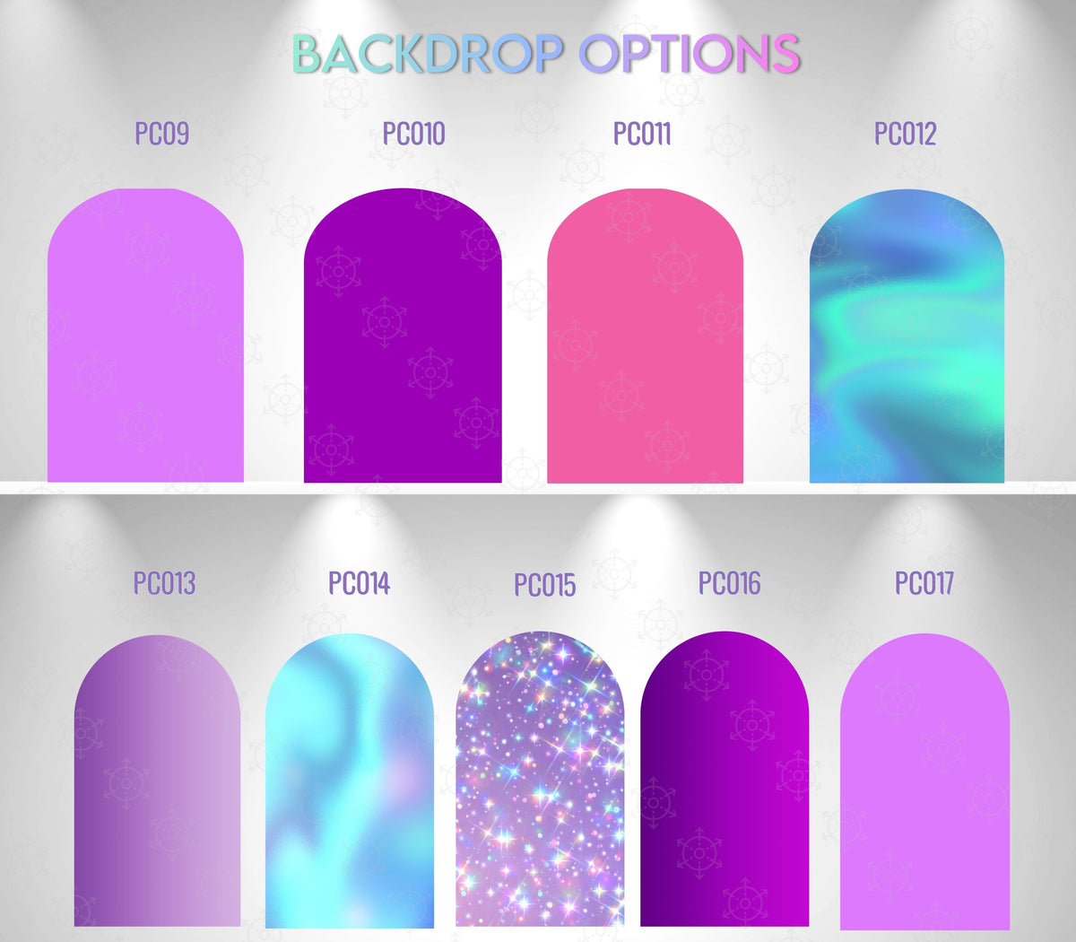 Chibi Teen Idol Concert Birthday Backdrop & Standee Cutouts Set | Personalized Party Decorations