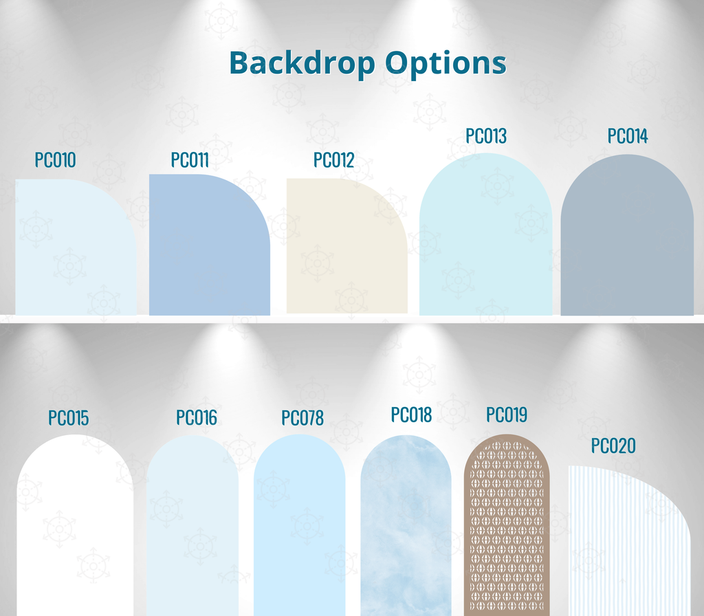 Heaven Sent Baby Shower Backdrop & Cutouts Set | Celestial Moon & Stars Boy Decorations