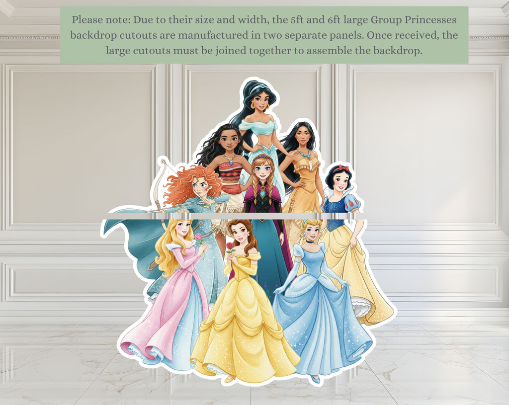 Princess Birthday Cutouts Set | Personalized Fairytale Party Decorations