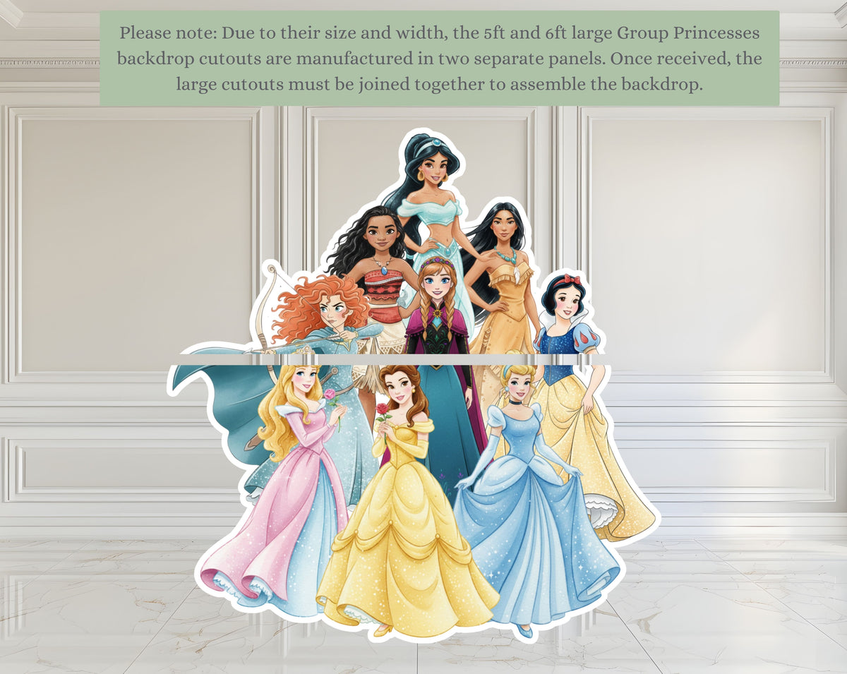 Princess Birthday Cutouts Set | Personalized Fairytale Party Decorations