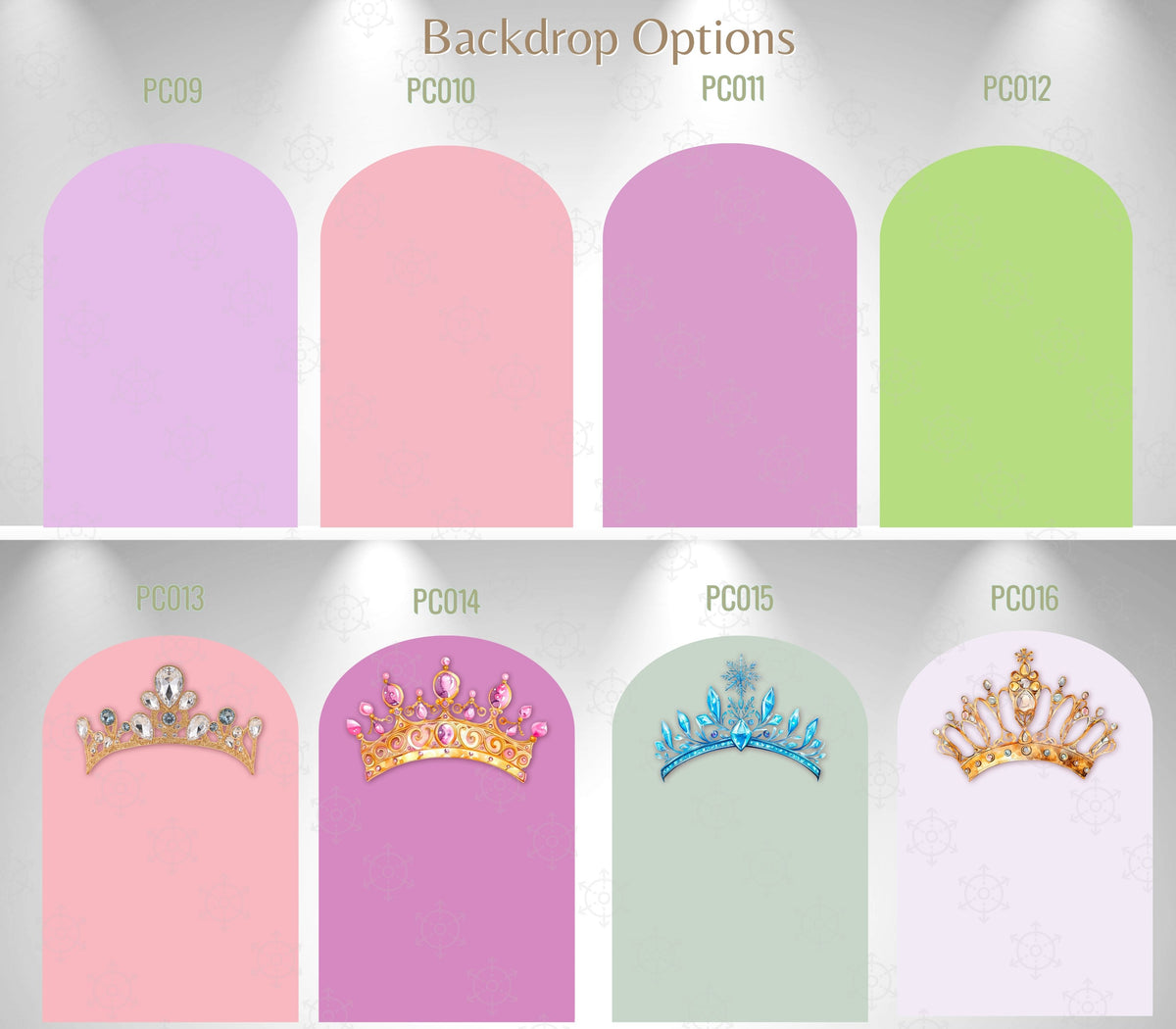 Personalized Princess Birthday Backdrop & Cutouts Set | Luxury Pastel Party Decorations