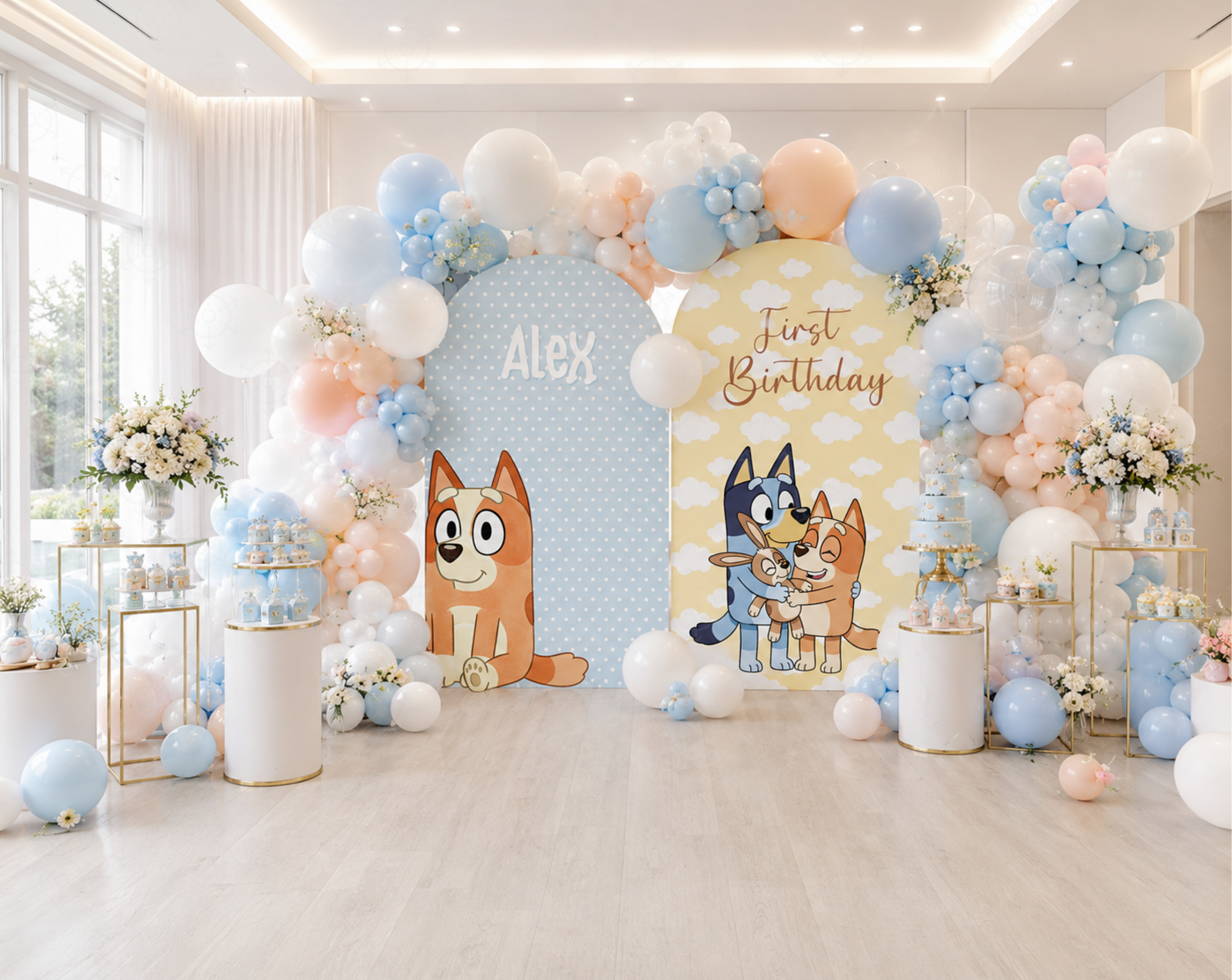 Bluey Birthday Backdrops, Cutouts & Yard Signs | Personalized Party Decorations