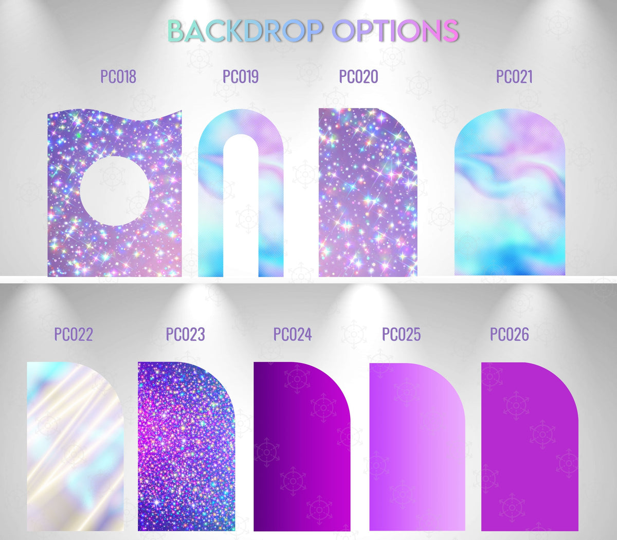 Chibi Teen Idol Concert Birthday Backdrop & Standee Cutouts Set | Personalized Party Decorations