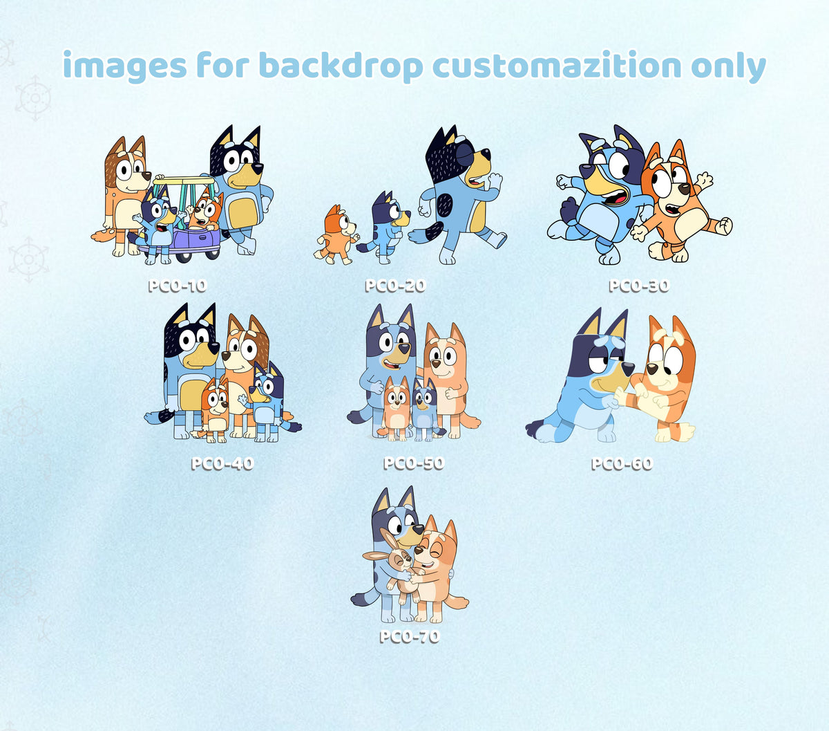 Bluey Birthday Backdrops, Cutouts & Yard Signs | Personalized Party Decorations