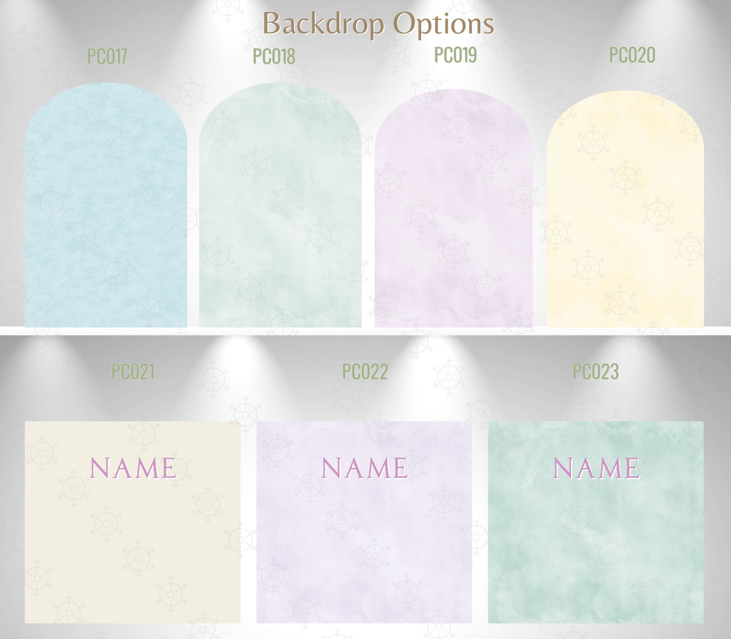 Personalized Princess Birthday Backdrop & Cutouts Set | Luxury Pastel Party Decorations