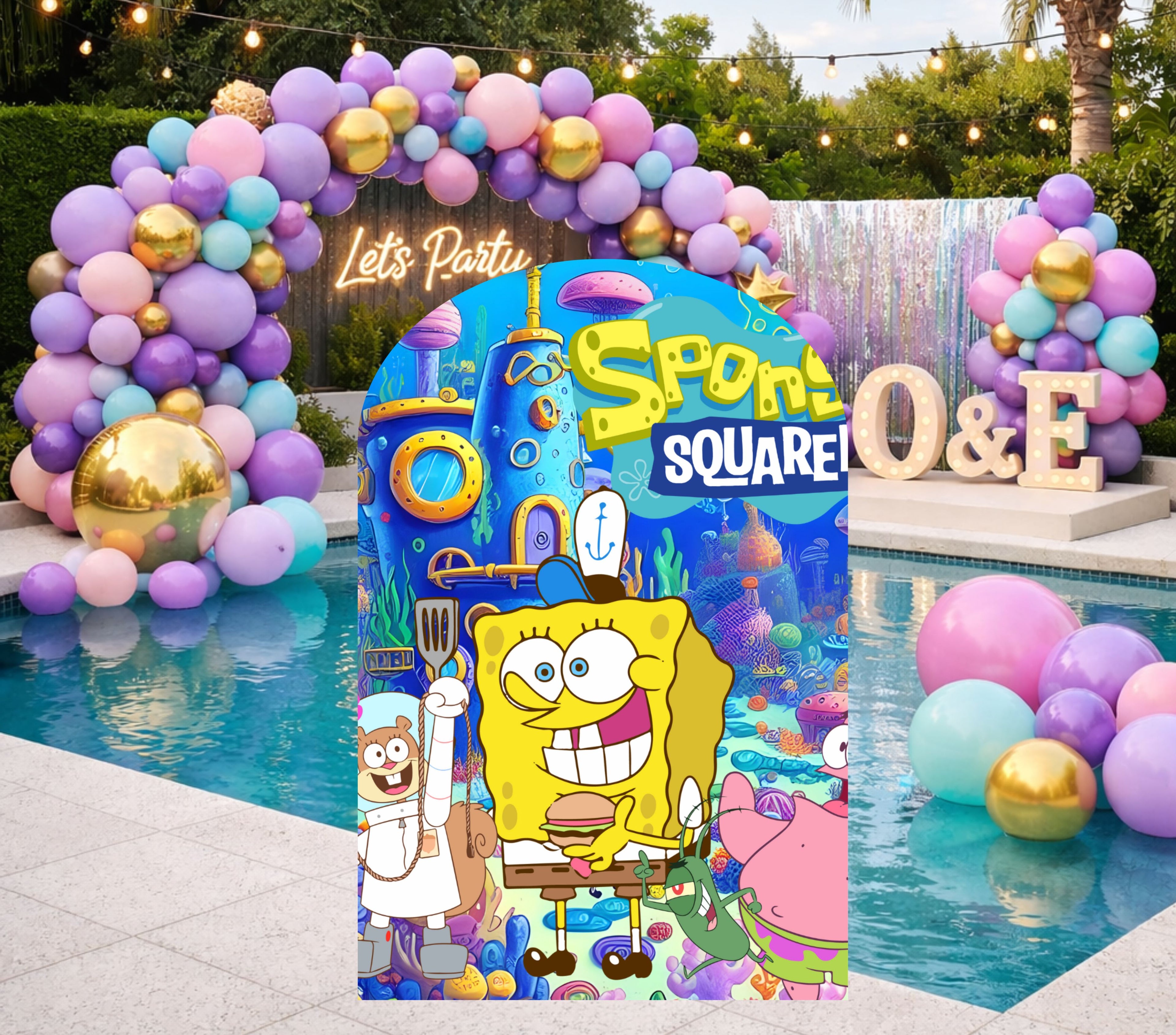 Custom Character Birthday Backdrop & Cutouts | Personalized Kids Party Decorations