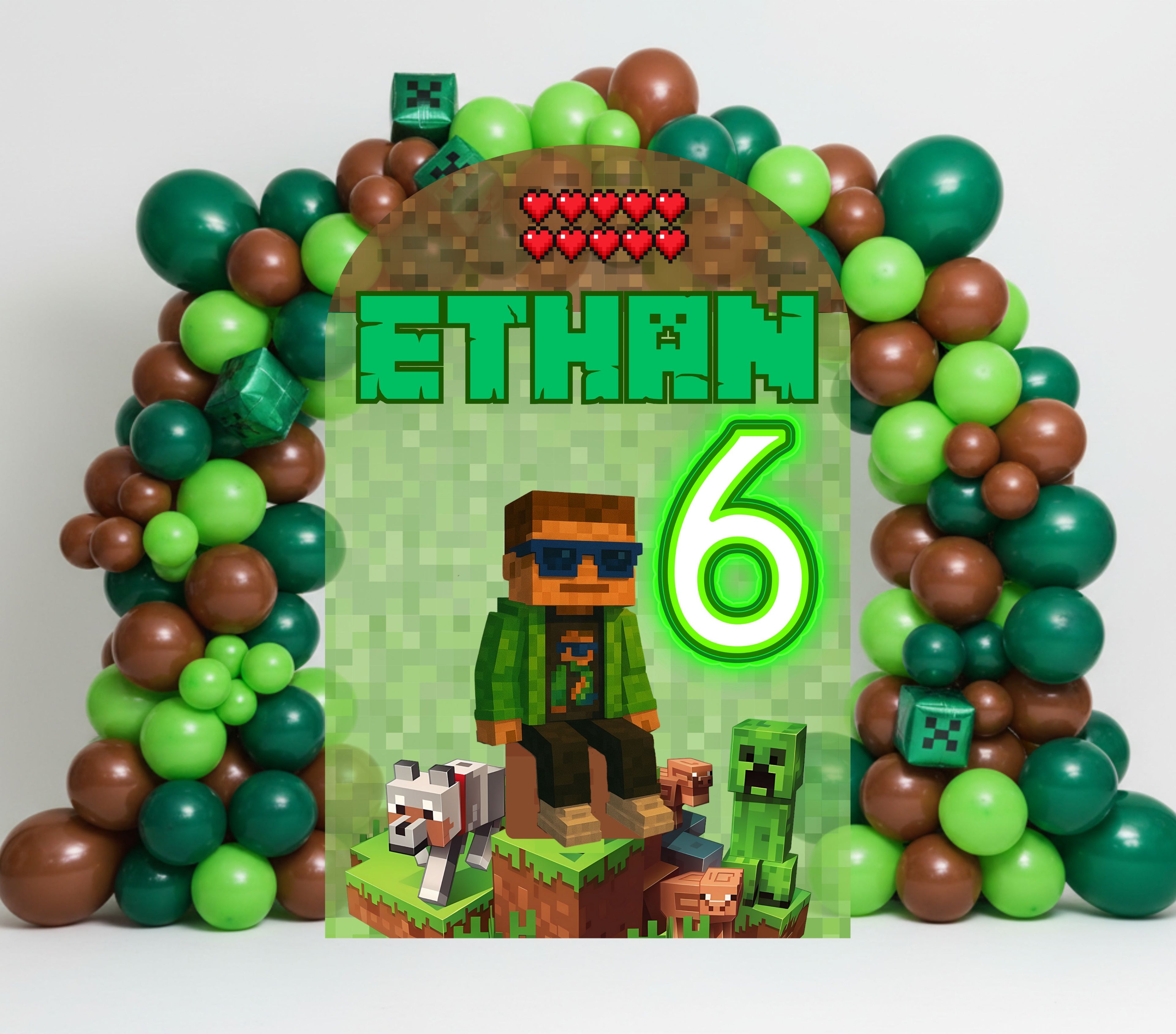 Custom Character Birthday Backdrop & Cutouts | Personalized Kids Party Decorations
