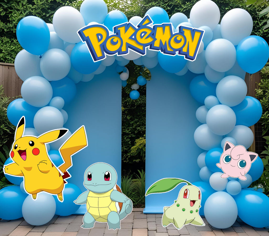 Custom Character Birthday Backdrop & Cutouts | Personalized Kids Party Decorations