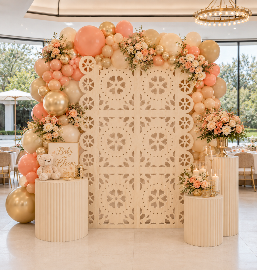 Personalized Papel Picado Backdrop with Stands | Mexican Style Wedding & Party Panel Decor