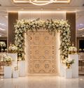 Personalized Papel Picado Backdrop with Stands | Mexican Style Wedding & Party Panel Decor