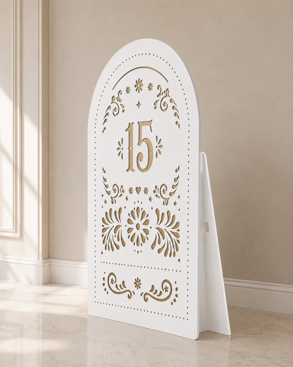 Personalized Quinceañera Papel Picado Backdrop | Elegant Mexican Party Decorations