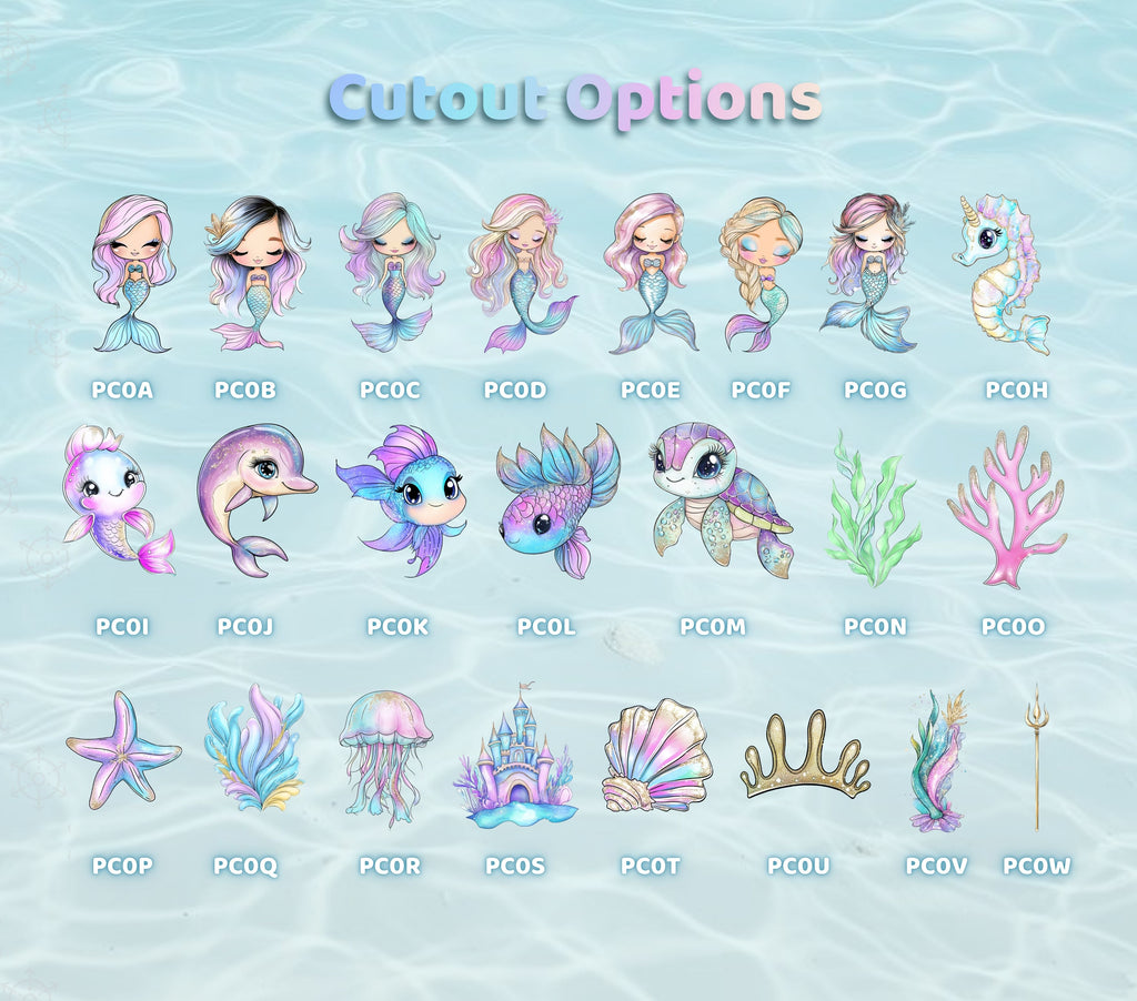 Ocean Princess Party Decorations | Personalized Mermaid Birthday Backdrop Set | Luxury Under the Sea Decor