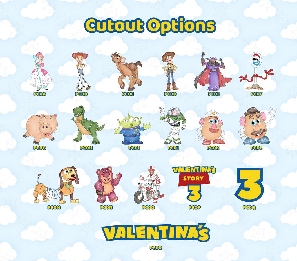 Western Toy Birthday Backdrop & Cutouts | Little Roundup Party Decor