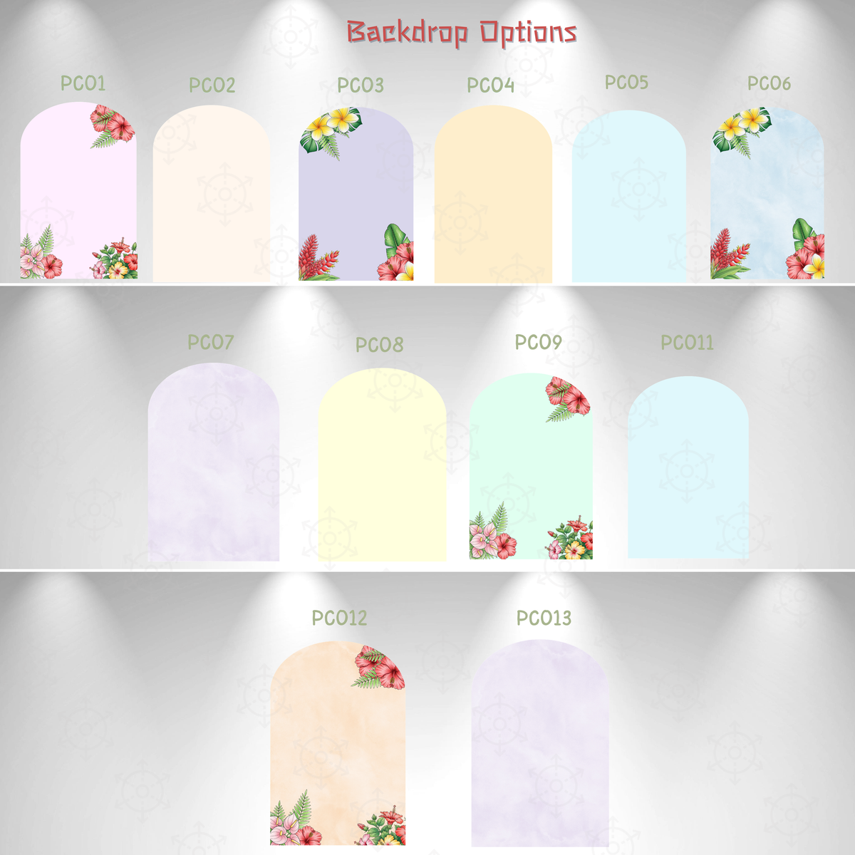 Personalized Tropical Birthday Backdrop & Hawaiian Cutouts Set | Island Party Decorations