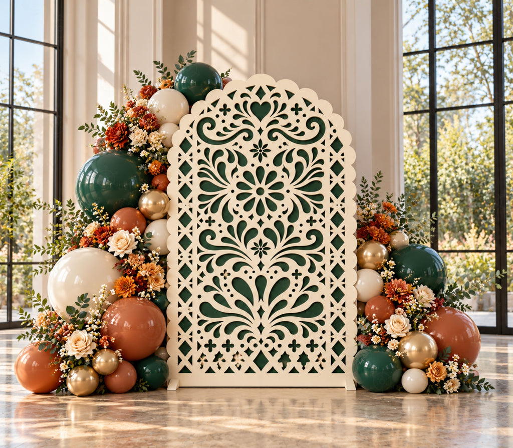 Pétalos Collection | Papel Picado Backdrop & Pedestal Party Set