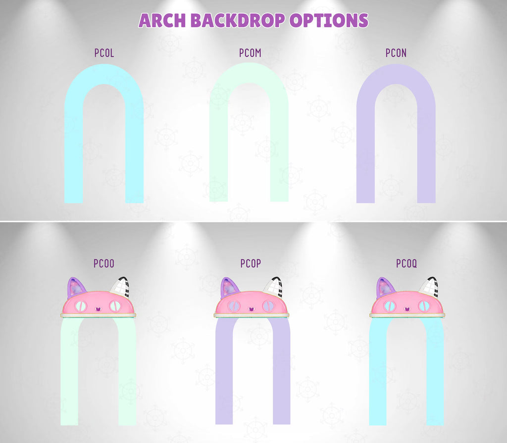 Dollhouse Birthday Backdrop & Character Cutouts | Personalized Kids Party Decorations