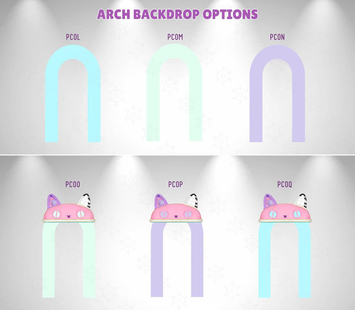 Dollhouse Birthday Backdrop & Character Cutouts | Personalized Kids Party Decorations