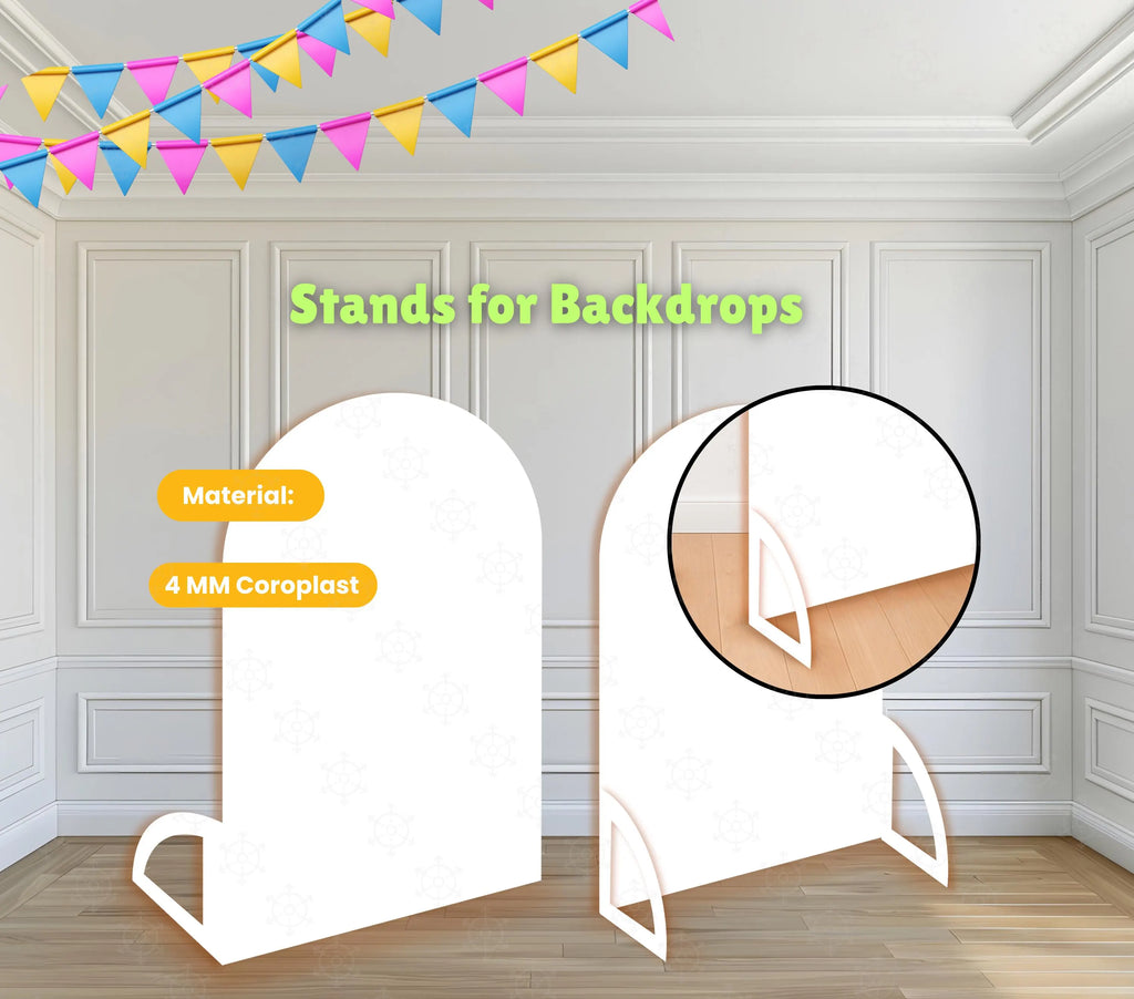 Personalized Puppy Family Birthday Backdrop & Character Cutouts Set | First Birthday Party Decorations