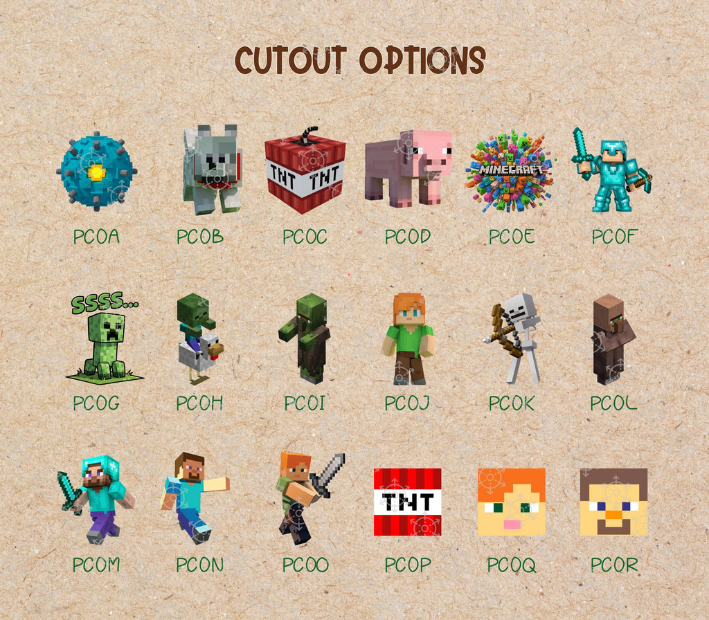 Pixel Game Birthday Backdrop & Cutouts | Personalized Block Game Party Decorations