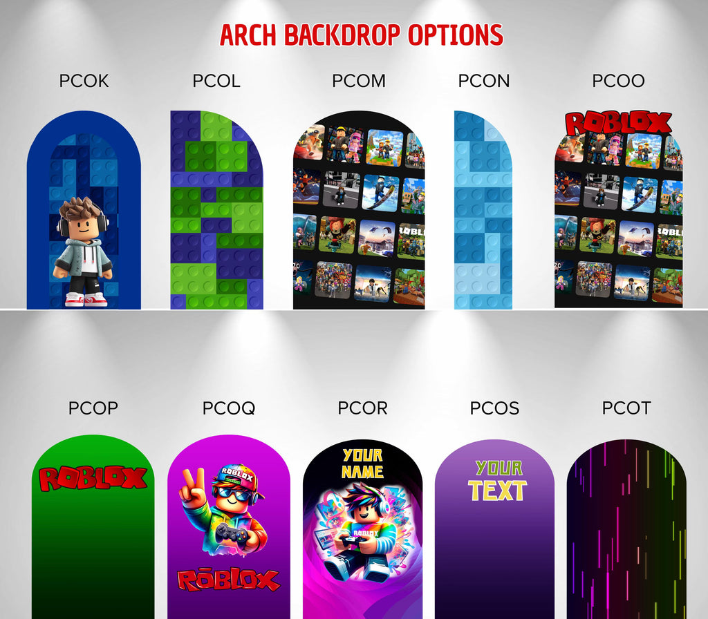 Block Game Birthday Backdrop & Cutouts | Personalized Gamer Party Decorations