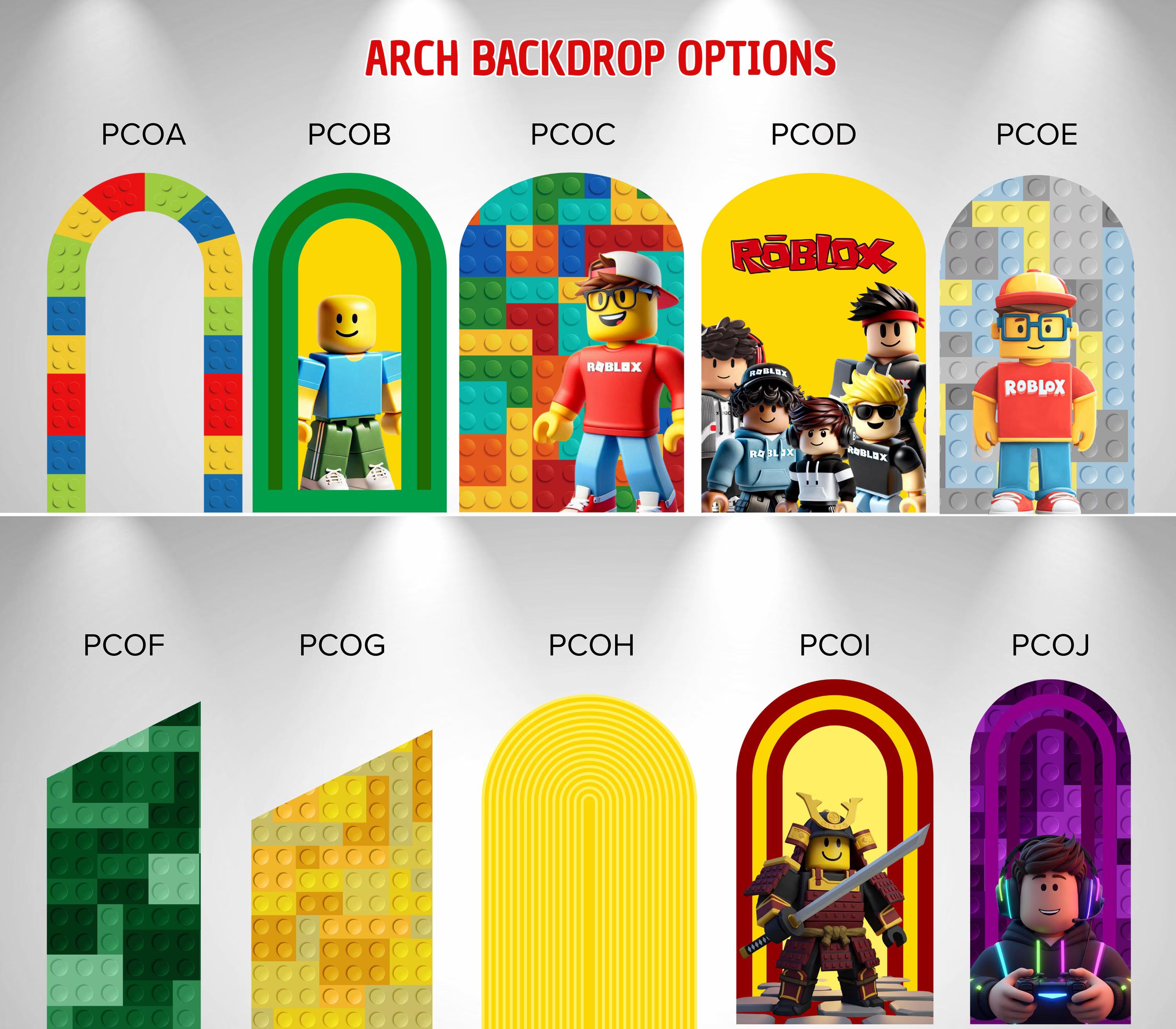 Block Game Birthday Backdrop & Cutouts | Personalized Gamer Party Decorations