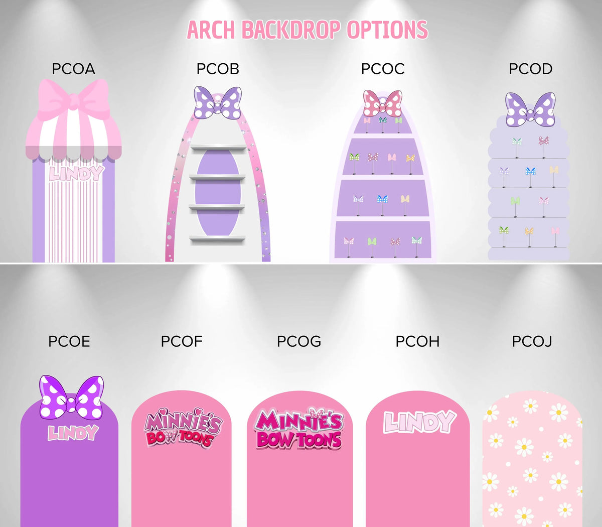 Bow-Tique Birthday Backdrop & Cutouts | Pink Bow Party Decor