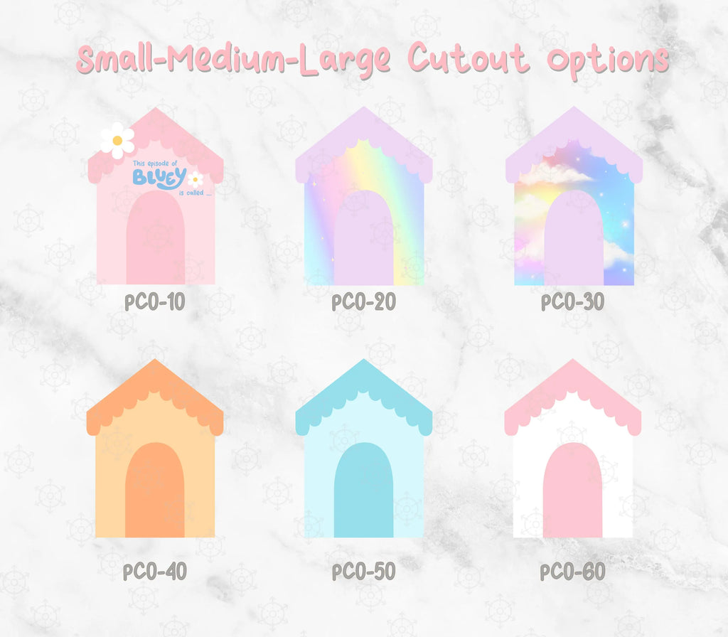 Personalized Puppy Family Birthday Backdrop & Character Cutouts Set | First Birthday Party Decorations
